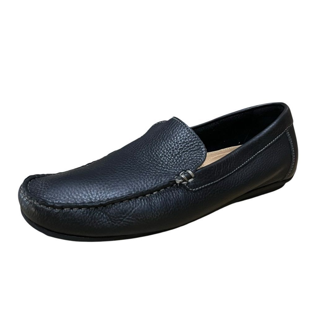 Wallin & Bros Brazilian Black Leather Loafers Men’s Slip On